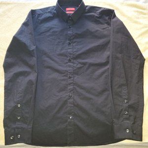 Black Extra-Slim Long Sleeve Shirt